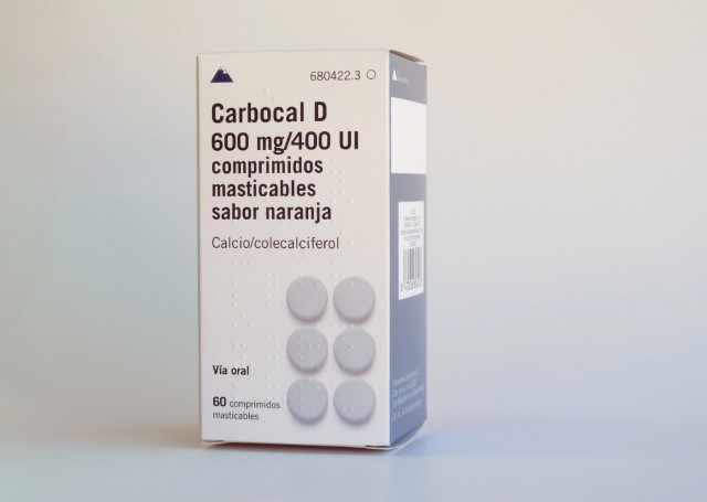 Carbocal D 600 mg/400 UI comprimidos masticables, de Farmasierra: nueva presentación sabor naranja