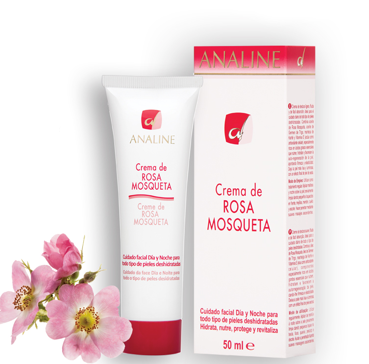 rosa mosqueta crema con flor