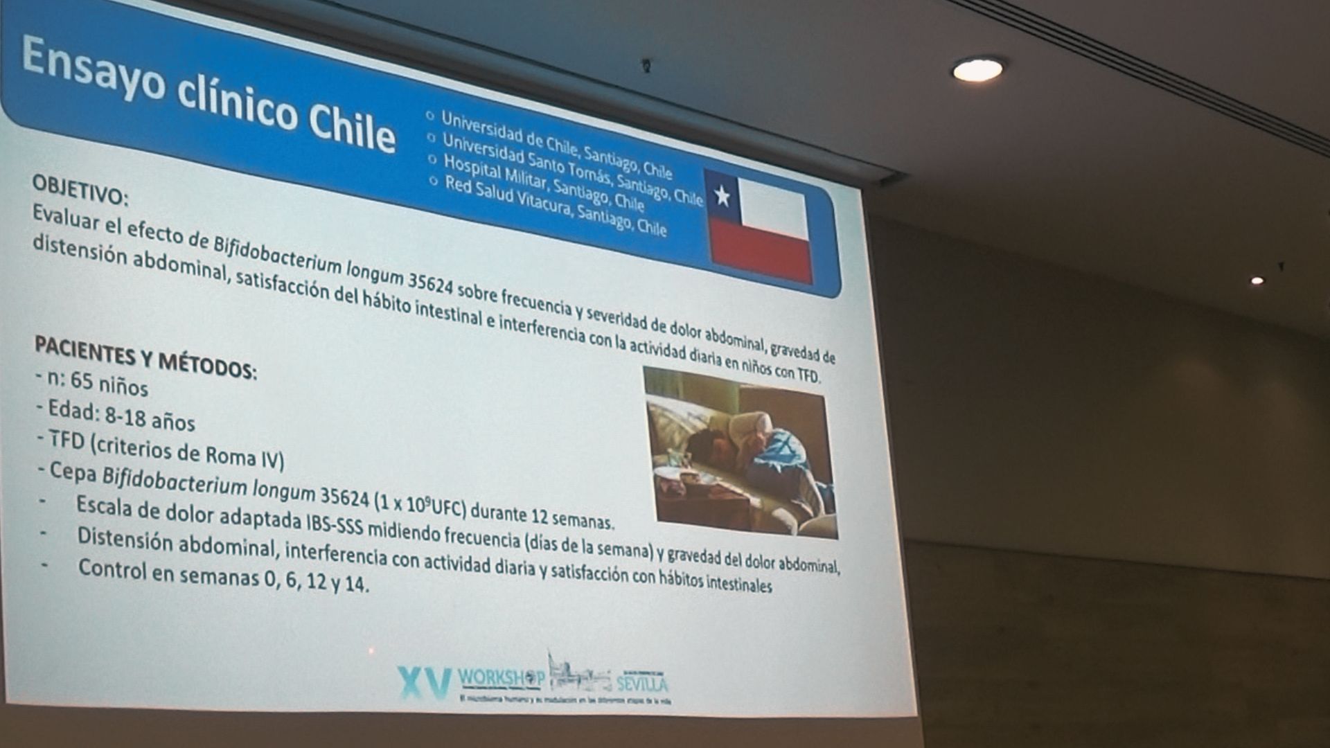 estudio clinico probioticos niños chile